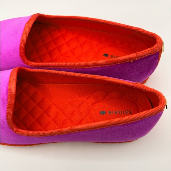 BIRDIES “The Heron” Women’s Hot Pink Velvet Espadrille Loafer Flats Size 6.5 - Picture 2 of 14